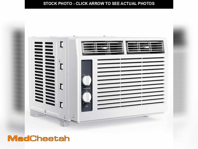 Lot 74-14351964 - SIMZLIFE 5,000 BTU Window Air Conditioner, Cools Up To 150 Sq Ft, Knob,2 Cooling Modes,Without Remot...