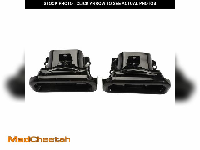 Lot 74-12709165 - Anlseiod 1 Pair Exhaust Tips Bezels compatible for Silverado Sierra 2019 2020 2021 2022 2023 Exhaust...