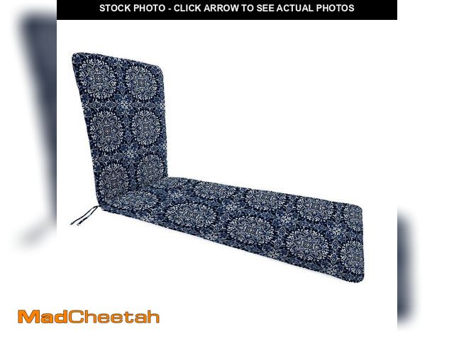 Lot 74-12465154 - Jordan Manufacturing 74 in. L x 22 in. W x 2 in. T Outdoor Chaise Lounge Cushion in Dresden Midnight...