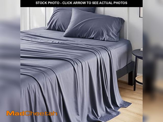 Lot 74-11547126 - Bedsure Queen Sheet Set, Cooling Sheets for Queen Size Bed Set, Rayon Derived from Bamboo, Breathabl...