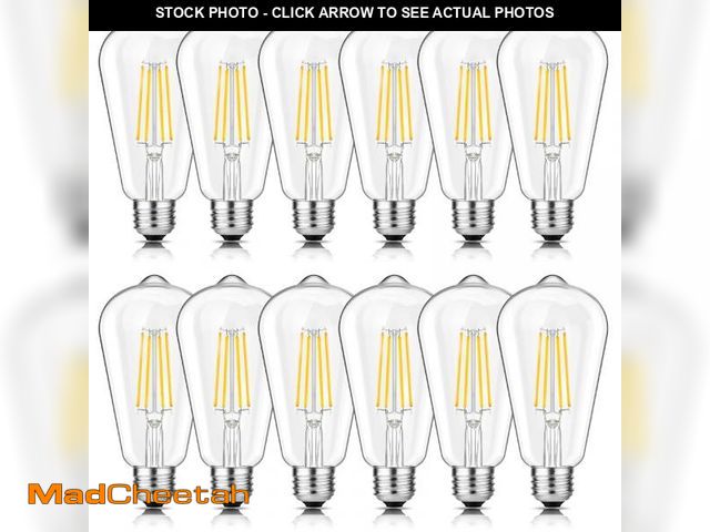 Lot 74-12313519 - Svater Vintage LED Edison Light Bulb 60W Equivalent, Decorative Antique Filament Light Bulbs with 85...