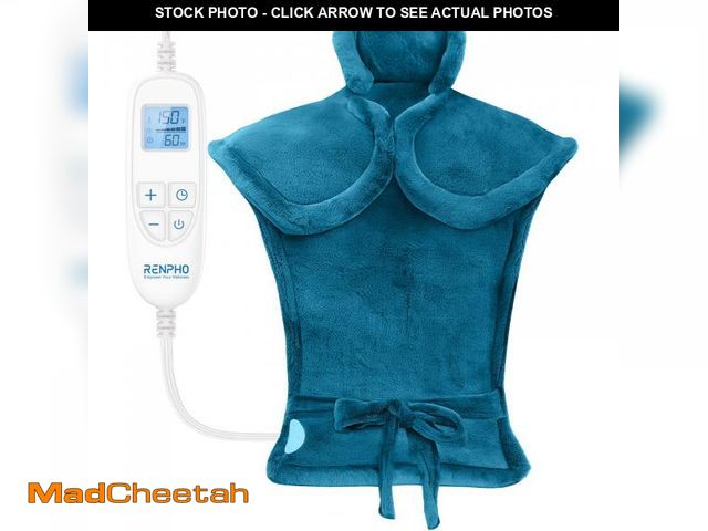 Lot 74-12441578 - RENPHO Heating Pad for Neck and Shoulders and Back Pain Relief, FSA Eligible Items Only List, Birthd...