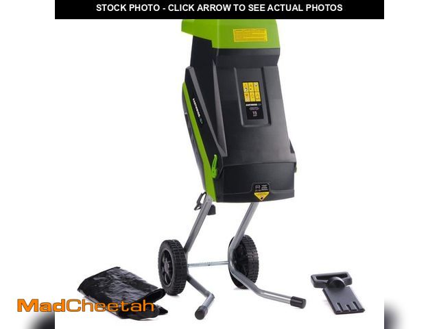 Lot 74-14290777 - Earthwise GS015 1.75-in. 15-Amp Electric Corded Chipper/Shredder with Collection Bag - UNUSED