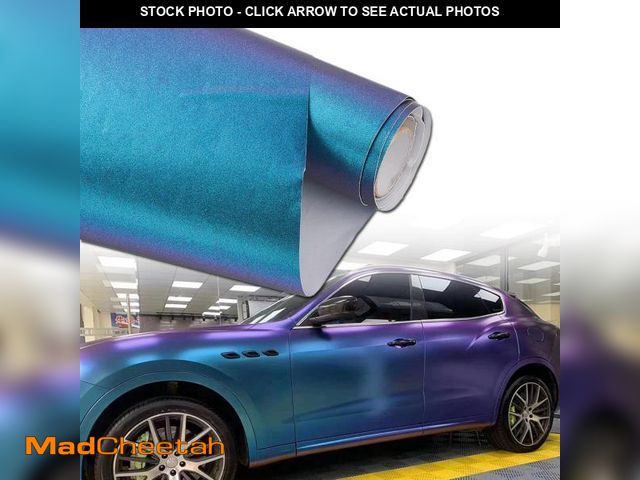 Lot 74-12418523 - Matte Galaxy Purple to Light Blue Chameleon Vinyl Wrap Sparkle Self Adhesive Color Change Car Vinyl ...