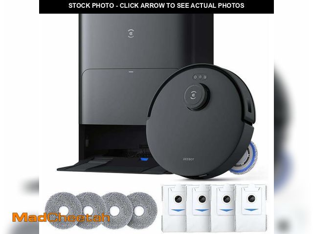 Lot 74-14219484 - ECOVACS DEEBOT T30S Care Robot Vacuum &amp; Mop - 11000Pa, ZeroTangle, TruEdge Mopping, Self-Emptyin...