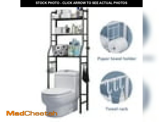 Lot 74-12481643 - (MISSING HARDWARE) Hioha Over The Toilet Storage Rack 3 Tier Bathroom Space Saver Bathroom Corner St...