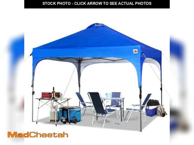 Lot 74-12156365 - ABCCANOPY 10  X 10  Blue Outdoor Pop up Canopy Tent Camping Sun Shelter-Series - UNUSED