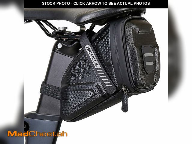 Lot 74-14147073 - EVA hard shell waterproof bike saddle bag Seat bag Bike bag under seat 1 litre Bike tail bag Bike Re...