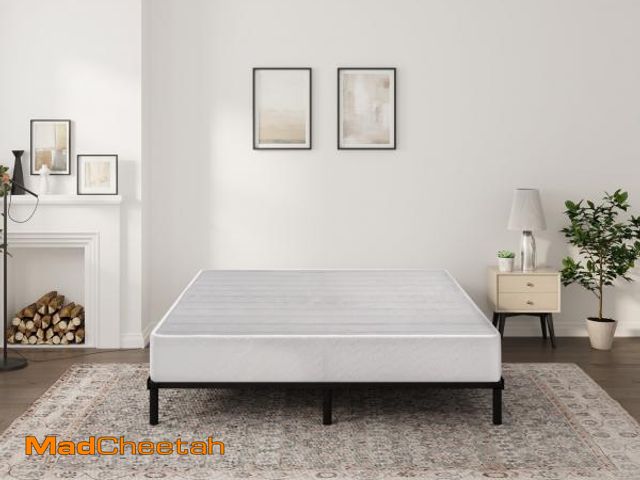 Lot 74-12490052 - Arctus 7.5" Queen Box Spring, Metal Mattress Foundation, Fabric Cover Included, Easy Assembly - UNUS...