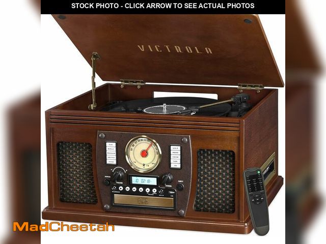 Lot 74-14307608 - Victrola Navigator - 8-in-1 Bluetooth Record Player - Espresso - USED