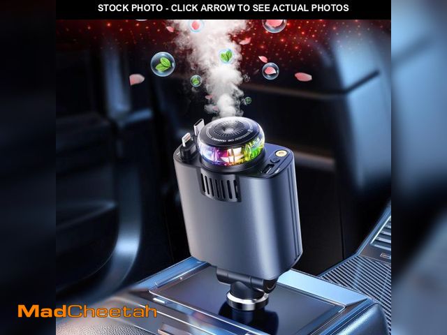 Lot 74-12220975 - Starlight Retractable Car Charger with Aromatherapy Diffuser, Starlight in Car Roof 5 in 1 Fast Car ...