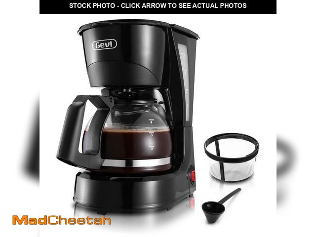 Lot 74-12345552 - Gevi 4 Cup Automatic Drip Coffee Maker with Reusable Filter, One Button Control New Condition, 600mL...