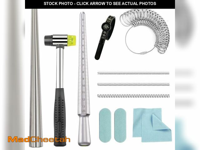 Lot 74-13629543 - Ring Sizer Measuring Tool Ring Mandrel Metal Ring Sizing Kit Ring Size Measurer Ring Shaper to Fix B...