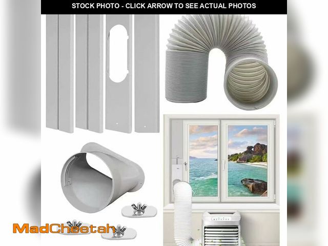 Lot 74-14151782 - Portable Air Conditioner Window Vent Kit, Adjustable Window Seal Slide Kit Plate for Portable Air Co...