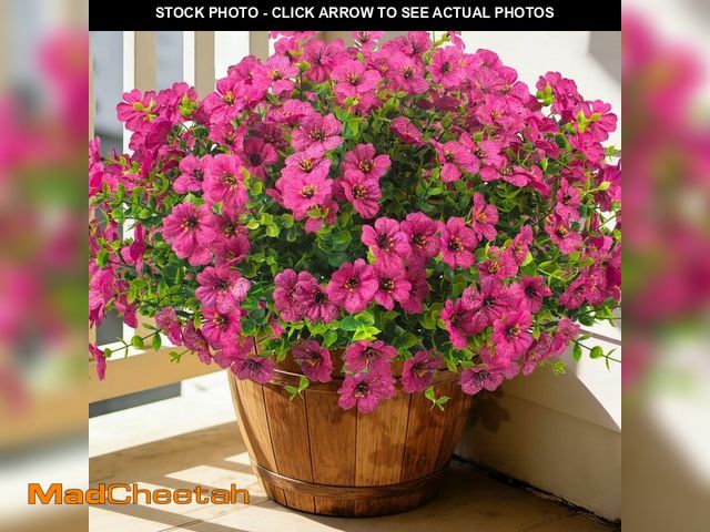Lot 74-14148047 - Grunyia 20 Bundles Artificial Flowers for Outdoors, UV Resistant Fake Plants Flowers Greenery Shrubs...