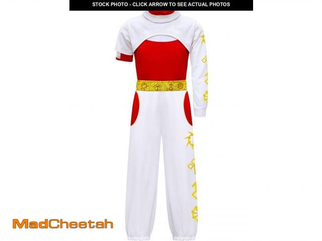 Lot 74-12308237 - Iowillar Zombies Girls Costume Kids Nova Halloween Cosplay Cheerleader Mesh Top Pant Hooded Coat 3PC...