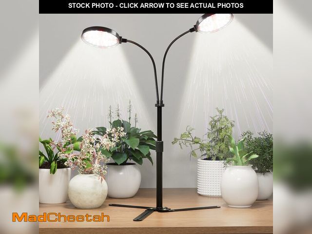 Lot 74-12712485 - Grow Lights for Indoor Plant, 6000K Full Spectrum Plant Lights for Indoor Growing, 3.5'' LED Dual Ri...