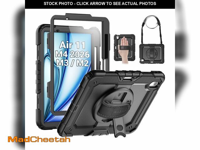 Lot 74-13954259 - SEYMAC Case for iPad Air 11 Inch M4 / M3 / M2 (2026/2025 / 2024), Heavy Duty Shockproof Protective C...