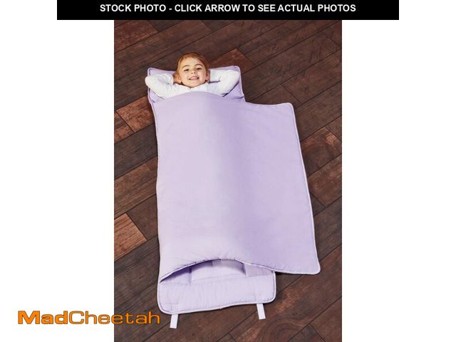 Lot 74-12711654 - EVERYDAY KIDS Nap Mat with Removable Pillow - Lavender - Carry Handle with Straps Closure, Rollup De...