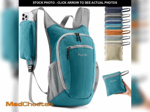 Lot 74-14303424 - Uselike 10L Small Hiking Backpack Travel Daypack Lightweight Packable Back Pack for Women Men(Teal B...