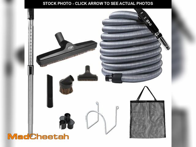 Lot 74-12675624 - OVO Central Vacuum Deluxe Accessory Kit, 30ft ON/Off Switch Control Low-Voltage Hose, 12Ã¢â¬Ã¢â¬ P...