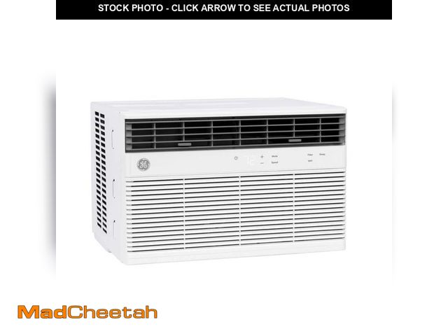 Lot 74-14558890 - GE 10,000 BTU Smart Window Air Conditioner for 450 sq. ft. in White with Wi-Fi and Remote - UNUSED
