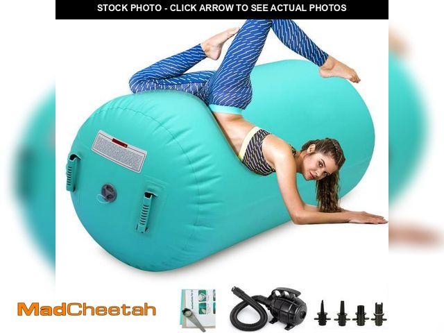 Lot 74-12305334 - CZGBRO Air Roller Gymnastics Barrel Inflatable Tumbling Roller Air Mat Octagon Mat with Electric Pum...