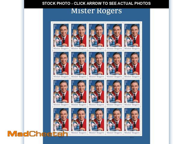 Lot 74-14433259 - USPS Mister Mr. Rogers one Sheet of 20 Forever USPS Postage Stamp Celebration Children Party - UNUSE...