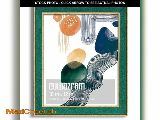 Lot 74-14208400 - euwazram Suede 10x12 Frame - Single Frame, Christmas Elegant Green 10 x 12 Poster Frame, 10x12 Pictu...