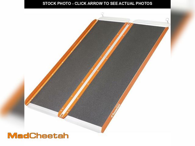 Lot 74-13698338 - Ruedamann 4FT X 30.3ÃÂ¢Ã¢âÂ¬Ãâ Colorful ramp Sturdy Wheelchair Ramp for Doorways, Non-Slip Alu...