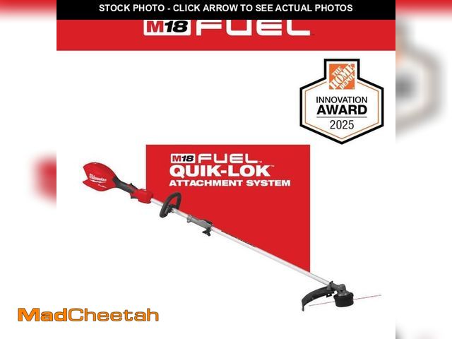 Lot 74-13614023 - Milwaukee M18 FUEL 18V 16 in. Brushless Cordless Battery Powered String Trimmer with QUIK-LOK Attach...