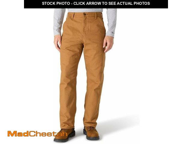 Lot 74-12866073 - Carhartt Men's Loose Straight Washed Duck Lined Dungaree, Carhartt Brown, W28 x L32 - UNUSED