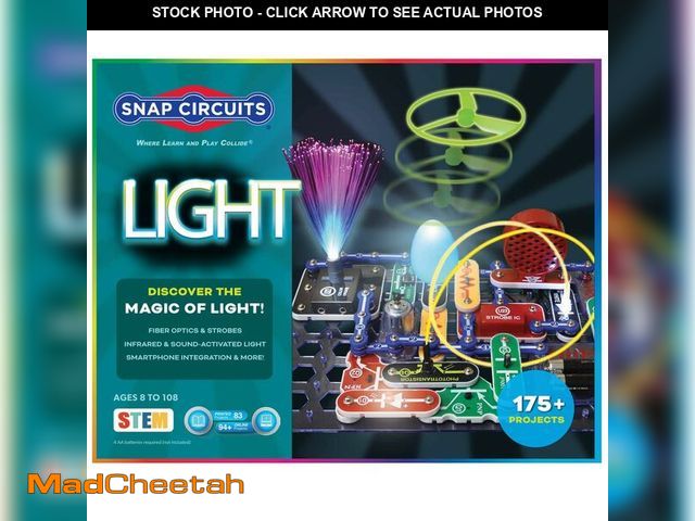 Lot 74-13548522 - Snap Circuits Light Electronics Exploration Kit | Over 175 Exciting STEM Projects | Full Color Proje...