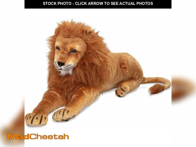 Lot 74-12827984 - Melissa &amp; Doug Giant Lion - Lifelike Stuffed Animal (Over 6 feet Long) - UNUSED
