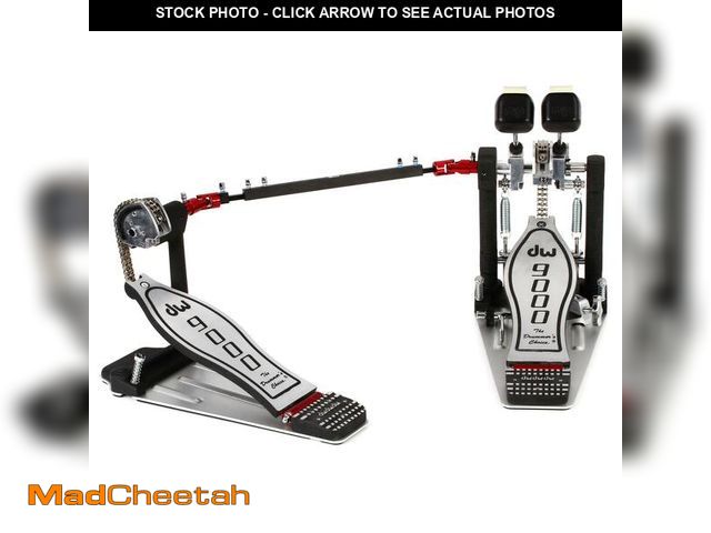 Lot 74-13128163 - DW 9000 Double Bass Pedal w/Bag - USED