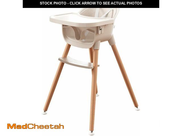Lot 74-13733732 - Fodoss 3-in-1 Wooden High Chair for Babies and Toddlers,Convertible Easy Clean Infant Highchair,Mode...