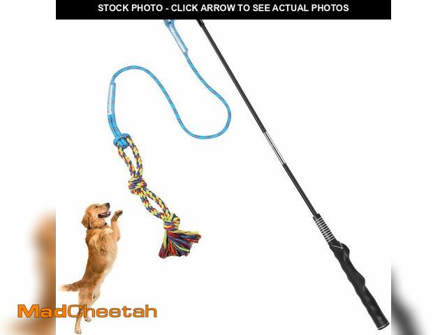 Lot 74-14475699 - Flirt Pole for Dogs Interactive Chase Toy for Large Medium Small Puppy Dogs - UNUSED
