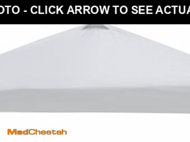 Lot 74-12537582 - Ozark Trail 10' x 10' Straight Leg Pop-up Canopy Replacement Top Shading Cover, White - UNUSED