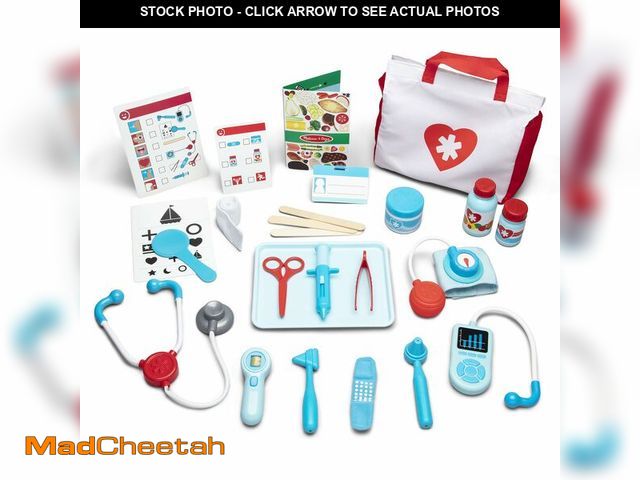 Lot 74-13627614 - Melissa &amp; Doug Get Well Doctor Kit, 25-Piece Toddler Doctor Play Set, Realistic Pretend Play Toy...