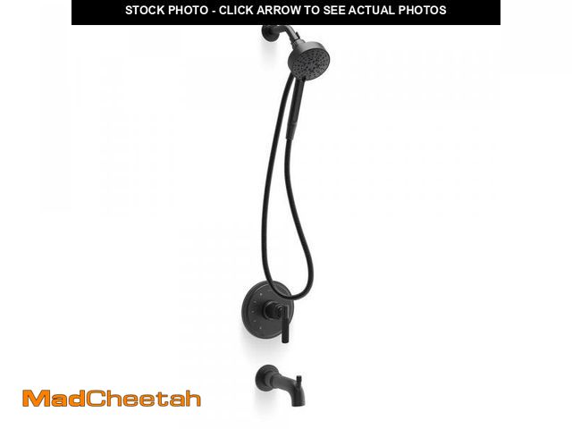 Lot 74-12251474 - KOHLER Torrington Single Handle 3-Spray Tub and Shower Faucet 1.75 GPM in. Matte Black (Valve Includ...