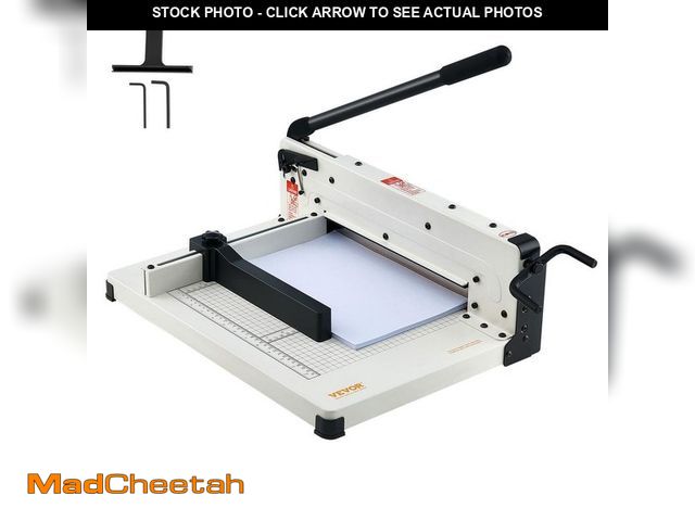 Lot 74-12672309 - Heavy Duty Paper Cutter, 12 in.Tile Cutter with Steel Blade Paper Cutter for A4 Paper, 400 Sheet Cap...