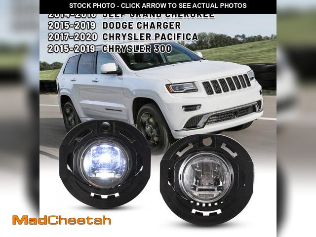 Lot 74-12303602 - AUTOWIKI LED Fog Lights Assembly For JEEP GRAND CHEROKEE 2014-2016 / DODGE CHARGER 2015-2019 / CHRYS...