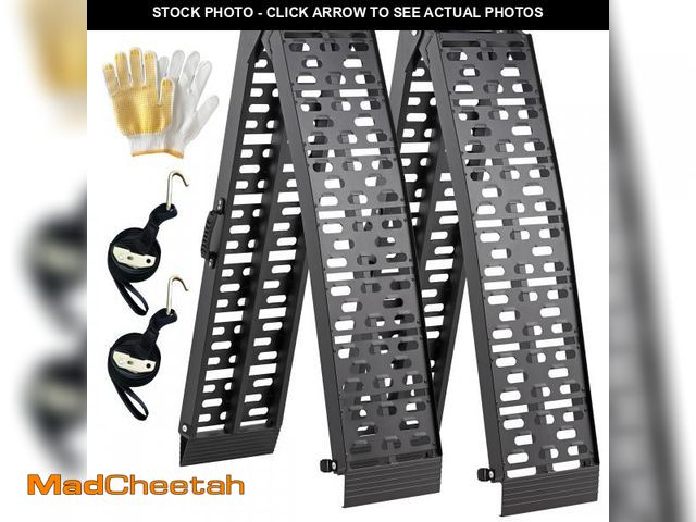 Lot 74-12388899 - TaiH Leo ATV Ramps, 2 Pcs of 7.5ft Ramps for Trucks, 1500LBS Capacity Trailer Ramp for Motorcycles, ...