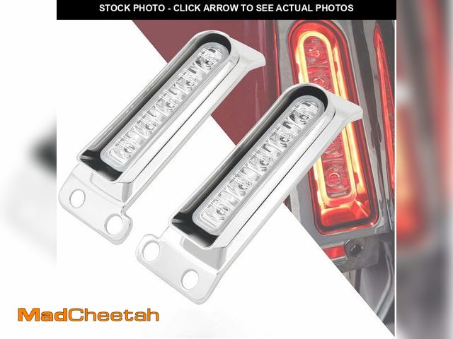 Lot 74-12801434 - HDBUBALUS LED Saddlebag Support Inserts Auxiliary Fender Light Filler Panel Brake Tail Lights Fit Fo...