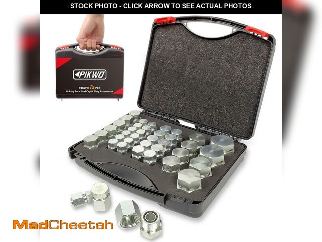 Lot 74-12704755 - Pikwo 72 Pcs ORFS Cap and Plug Kit Hose Tube and Pipe Fitting Set Hydraulic O-Ring Face Seal Cap and...
