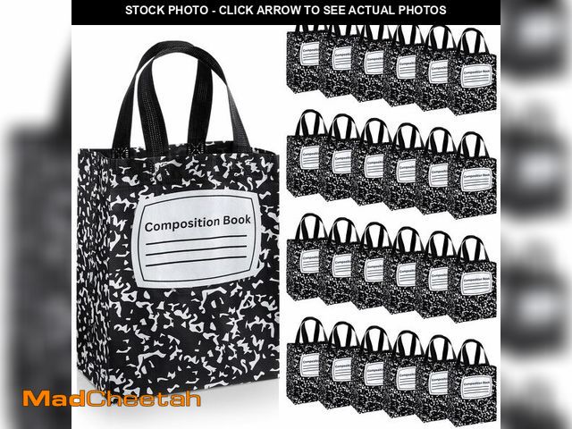 Lot 74-14432695 - Threlaco 30 Pcs Composition Notebook Gift Bag Bulk Reusable Non Woven Composition Book Tote Teacher ...