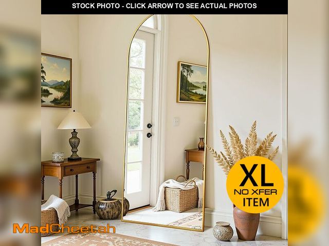 Lot 74-12786985 - LadyNow Full Length Mirror, 72"x44" Oversized Floor Mirror Freestanding, Full Body Mirror Floor Stan...