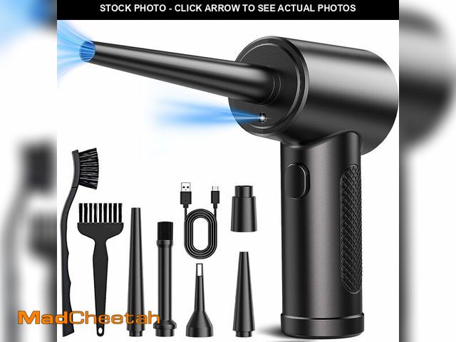 Lot 74-12970840 - Compressed Air Duster, 3 Gear to 51000RPM Cordless Electric Air Duster, 6000mAh Rechargeable Air Blo...