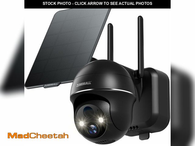 Lot 74-13525307 - ZUMIMALL Solar Security Cameras Wireless Outdoor 360ÃâÃÂ° View Outdoor Camera Wireless Solar Pow...