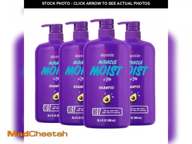 Lot 74-11546678 - Aussie Paraben-Free Miracle Moist Shampoo with Avocado &amp; Jojoba for Dry Hair, 30.4 Fluid Ounce, ...